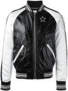 Givenchy Monochrome Bomber Jacket, Men's, Size: 50, Black, Lamb Skin/cupro/viscose/cotton