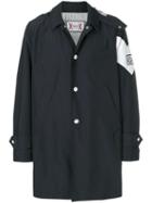 Moncler Single Breasted Coat - Blue