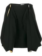 Jw Anderson Draped Contrast Colour Skirt - Black