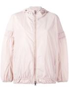 Moncler Cropped Hooded Jacket, Women's, Size: 0, Pink/purple, Polyamide/polyester