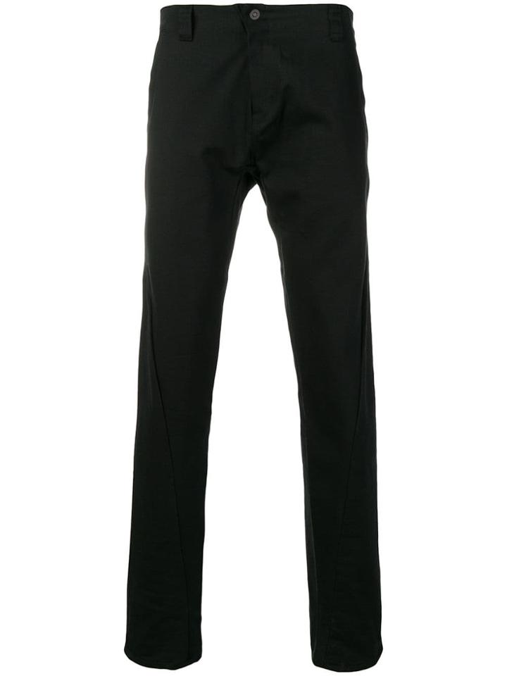 Devoa Slim Fit Trousers - Black
