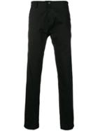 Devoa Slim Fit Trousers - Black