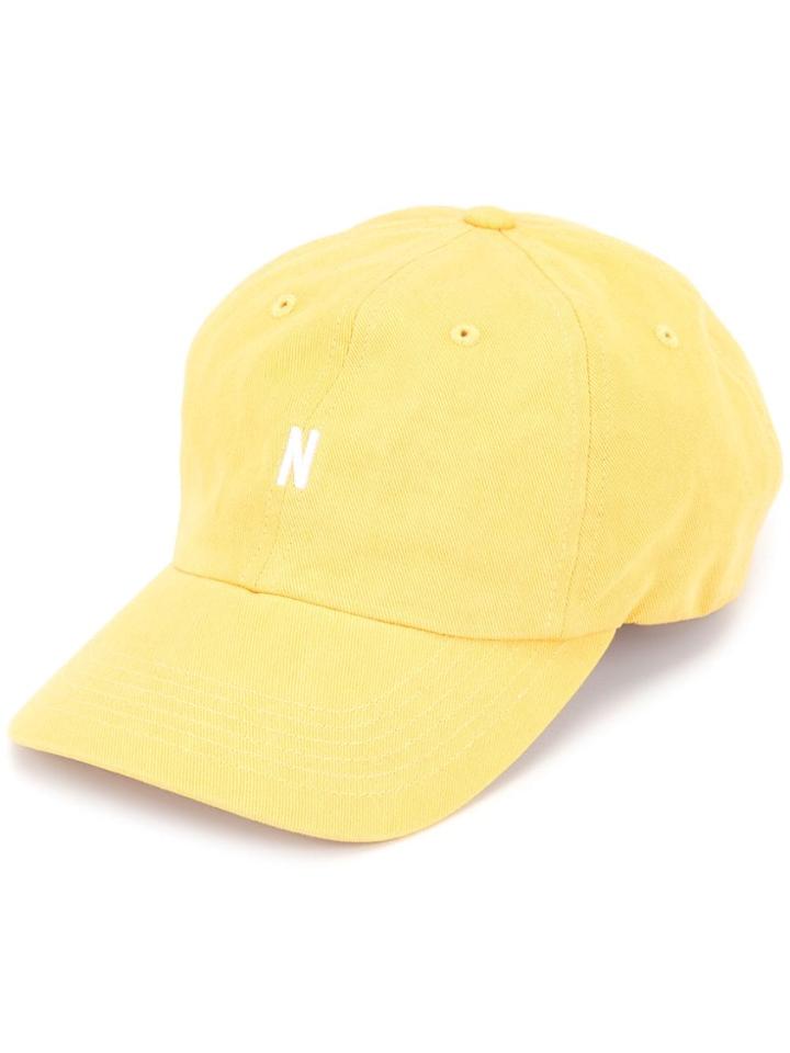 Norse Projects Contrast Logo Baseball Cap - Yellow