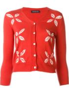 Samantha Sung Floral Intarsia Cardigan