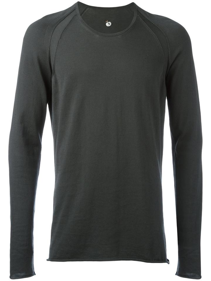 Label Under Construction - Crew Neck Jumper - Men - Cotton - 48, Grey, Cotton