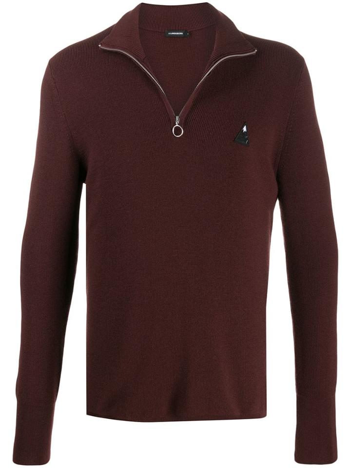 J.lindeberg Arseny Half-zip Jumper - Red
