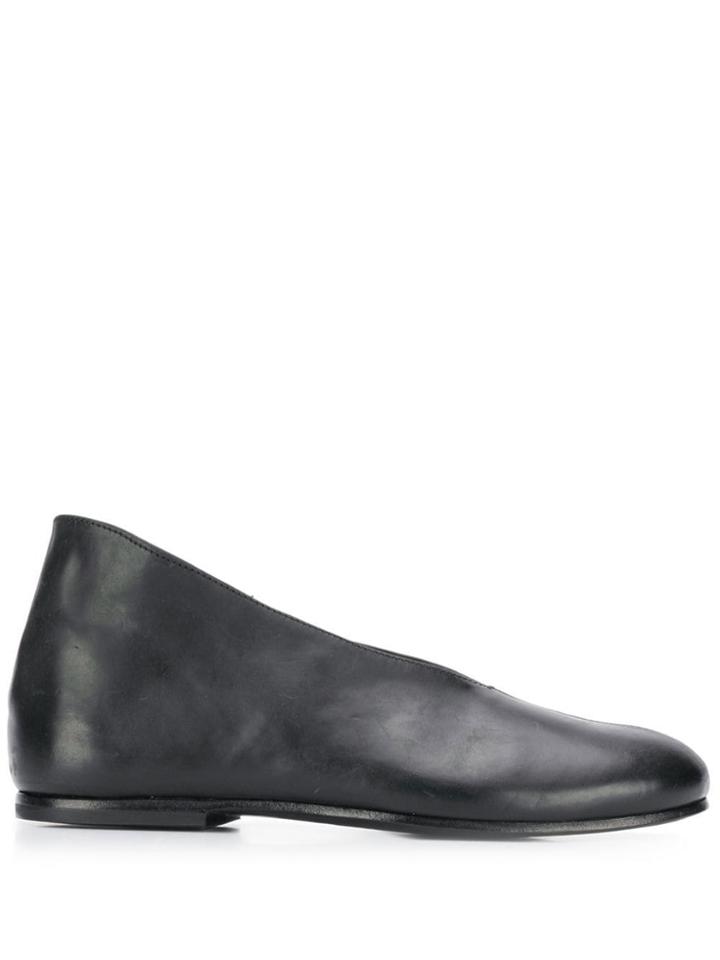 Measponte Concealed Wedge Loafers - Black