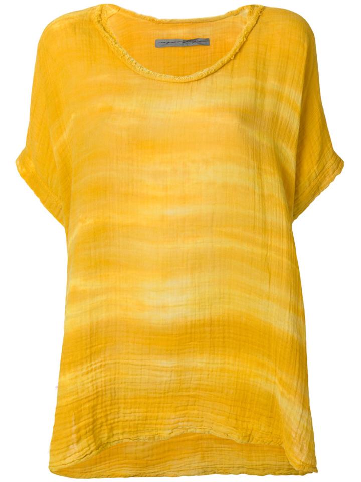 Raquel Allegra Oversized Tie Dye Top - Yellow & Orange