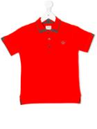 Armani Junior - Logo Front Polo Shirt - Kids - Cotton - 7 Yrs, Red