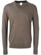 Paul Smith V-neck Sweater, Men's, Size: Xl, Brown, Merino