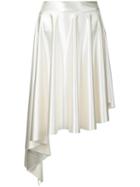 Robert Wun - Asymmetric Skirt - Women - Polyester/spandex/elastane - 8, Nude/neutrals, Polyester/spandex/elastane