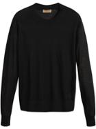 Burberry Open-stitch Detail Cashmere Sweater - Black