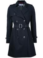 Loveless Belted Trench Coat - Blue