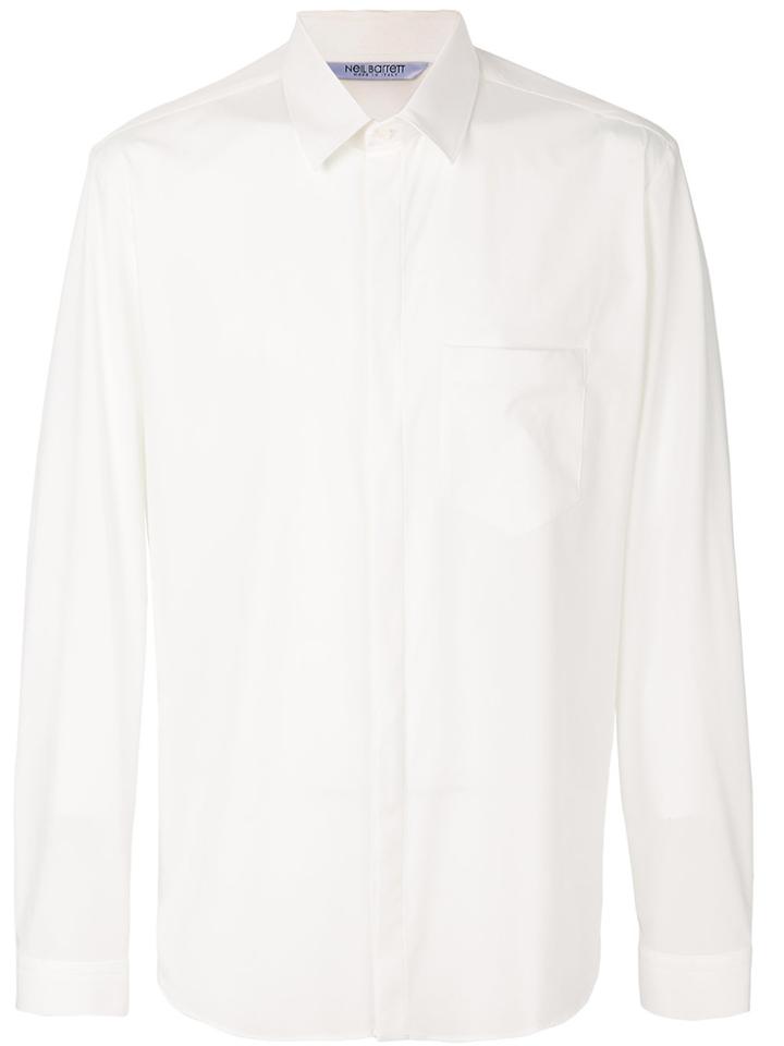 Neil Barrett Concealed Fastening Shirt - White