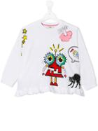 Fendi Kids Printed Sweatshirt, Size: 6 Yrs, White