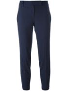 Brunello Cucinelli - Cropped Pants - Women - Polyamide/polyester/spandex/elastane/virgin Wool - 46, Blue, Polyamide/polyester/spandex/elastane/virgin Wool