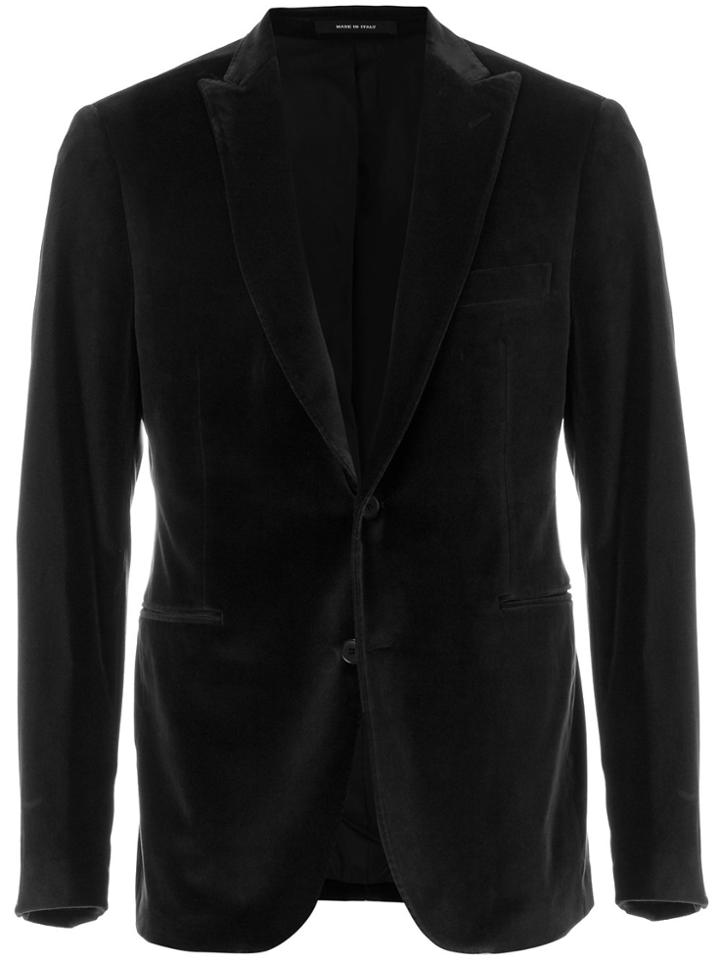 Tagliatore Velvety Blazer - Black