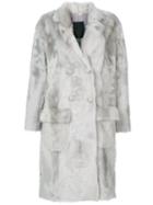 Liska - Fur Coat - Women - Silk/lamb Fur - M, Grey, Silk/lamb Fur