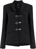 Rokh Clasp Fastening Jacket - Blue