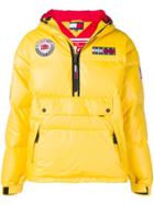 Tommy Jeans Patchwork Padded Expedition Hoodie - Yellow