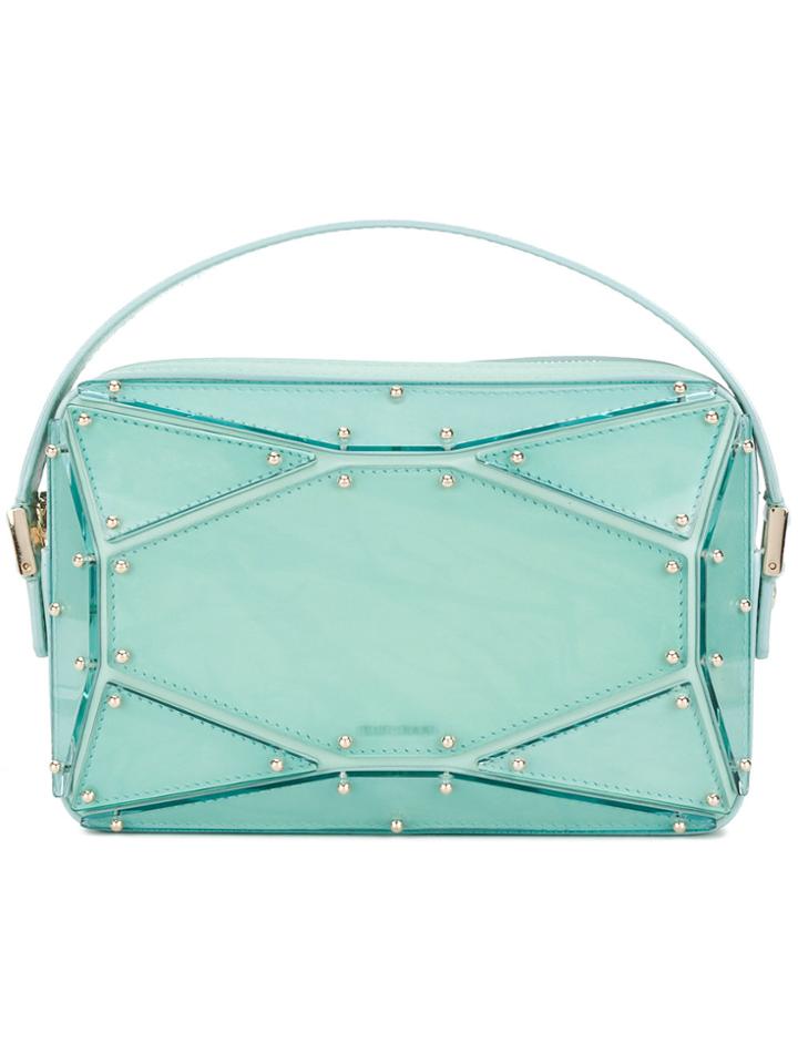 Elie Saab Faceted Clutch Bag - Blue