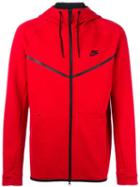Nike Technical Fleece Windrunner Hoodie, Men's, Size: Xl, Red, Cotton/polyester