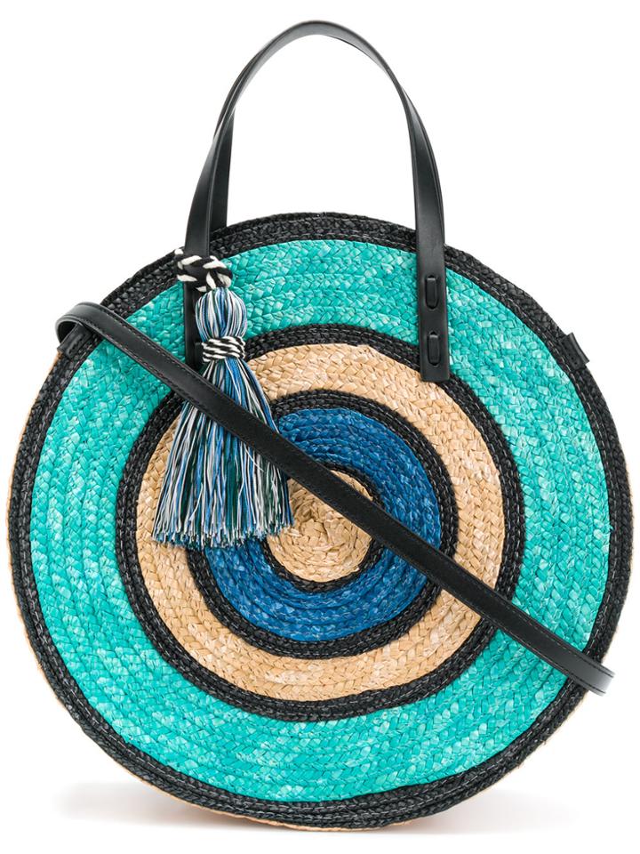Rebecca Minkoff Colour Block Woven Tote Bag - Blue