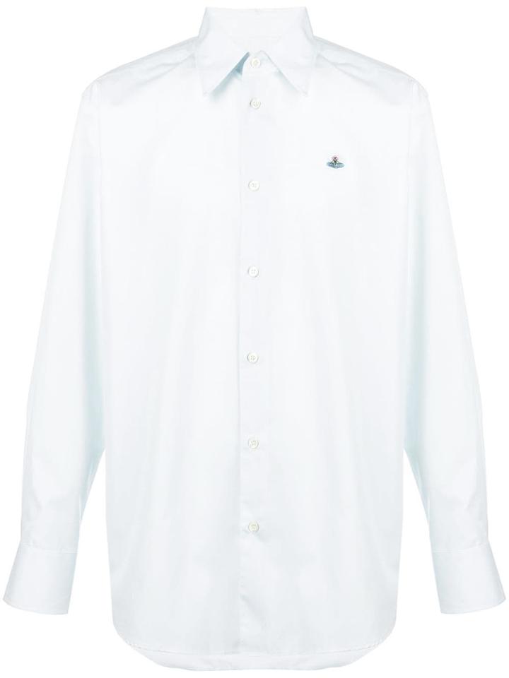 Vivienne Westwood Orb Embroidered Shirt - Blue