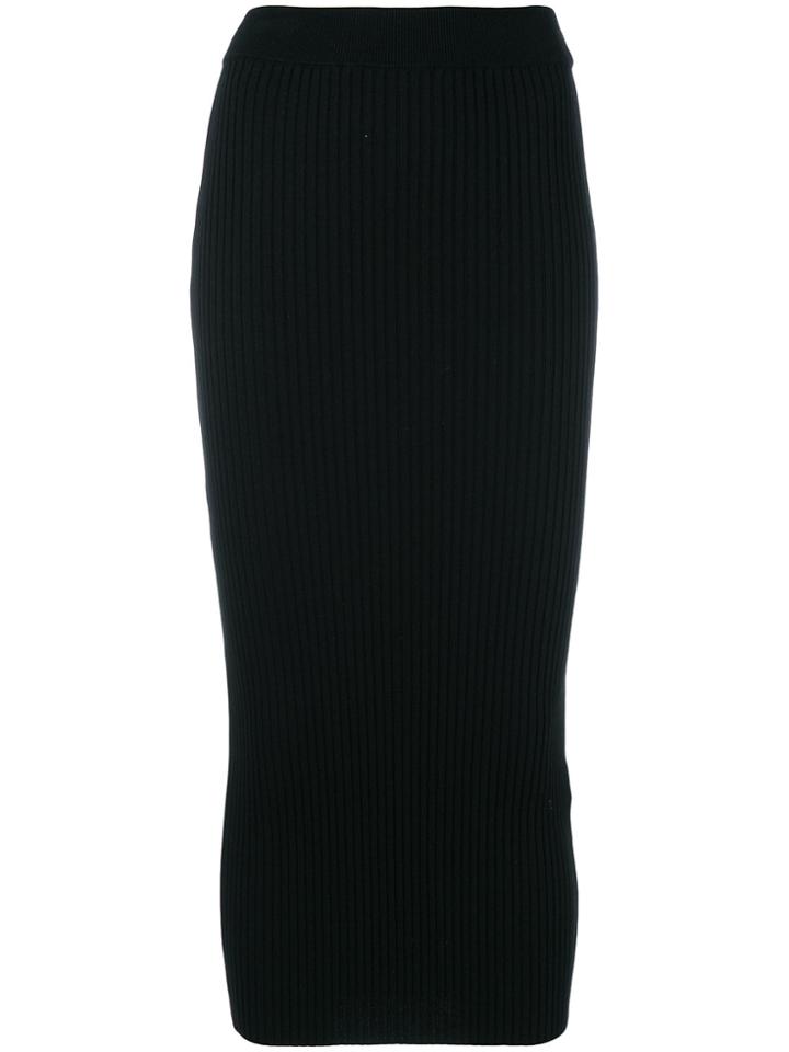 Kenzo Fitted Midi Skirt - Black