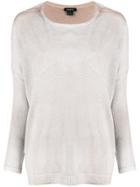 Avant Toi Fine Knit Top - Neutrals