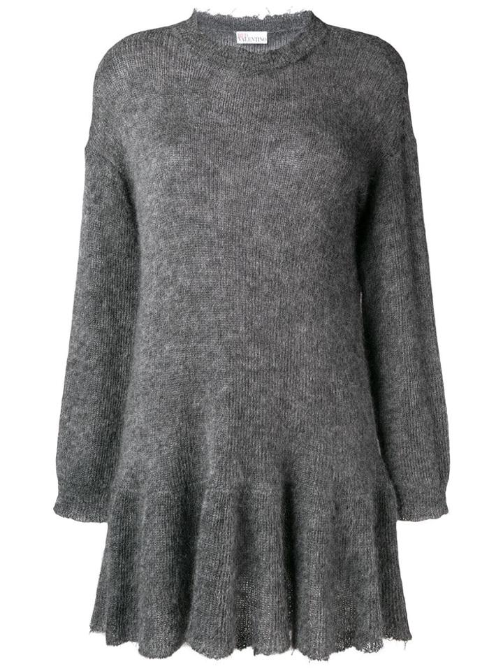 Red Valentino Midi Knit Jumper - Grey