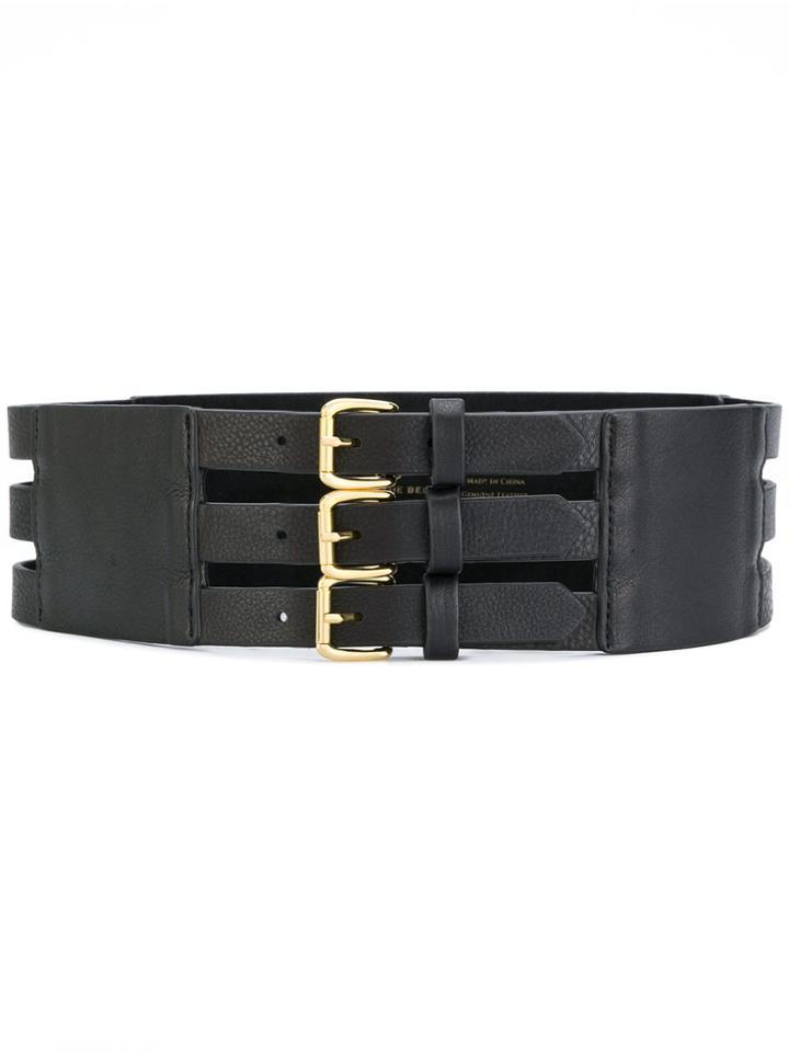 B-low The Belt Triple Buckle Belt - Black