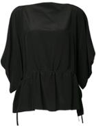 Nehera Draped Blouse - Black