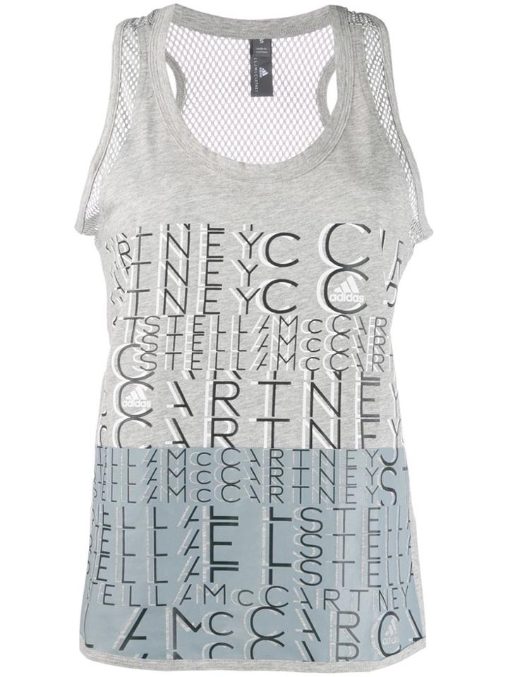 Adidas By Stella Mcmartney Athletics Logo Tank Top - Grey