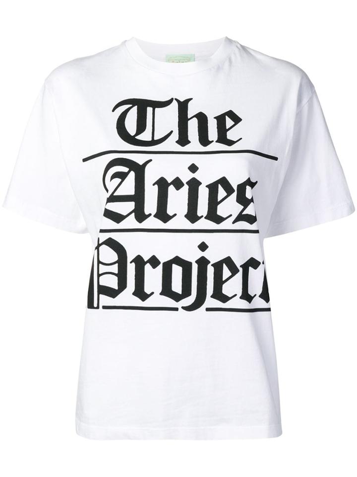 Aries The Aries Project Print T-shirt - White