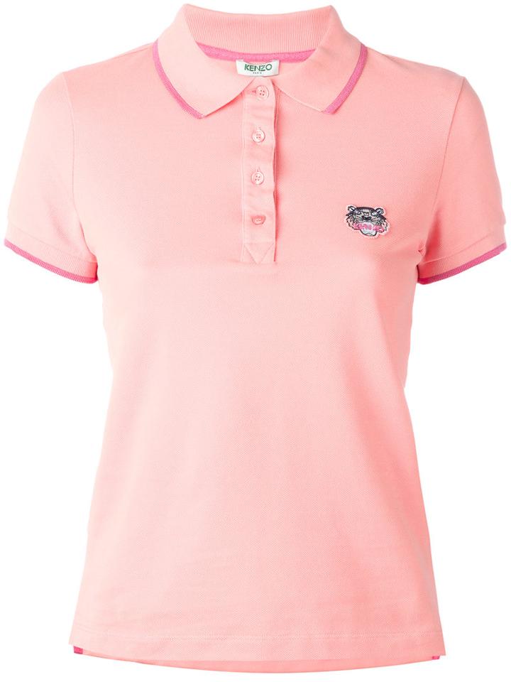 Kenzo Mini Tiger Polo Shirt, Women's, Size: Large, Pink/purple, Cotton
