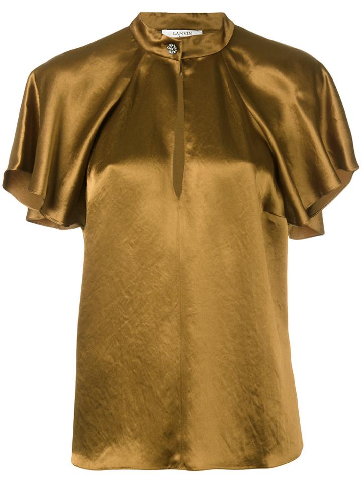 Lanvin Short-sleeved Blouse - Brown