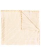 Roberto Cavalli Striped Knit Scarf - Gold