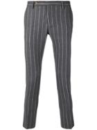 Entre Amis Pinstripes Trousers - Grey