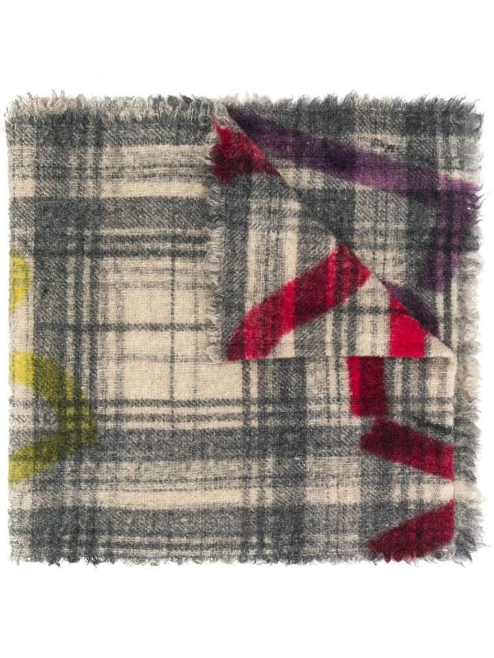 Faliero Sarti Check Print Scarf - Neutrals