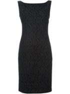 Boutique Moschino Embroidered Dress With A Plunging Back