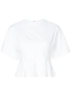 Le Ciel Bleu Peplum T-shirt - White
