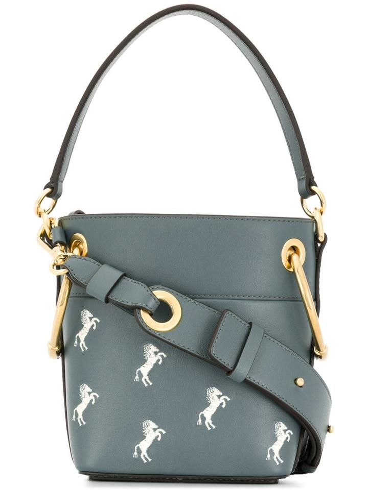 Chloé Roy Horse Bucket Bag - Blue