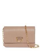 Burberry The Mini Grainy Leather D-ring Bag - Brown