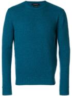 Ermenegildo Zegna Basic Crew Neck Jumper - Blue