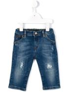 Dolce & Gabbana Kids Ripped Detail Jeans, Boy's, Size: 18-24 Mth, Blue
