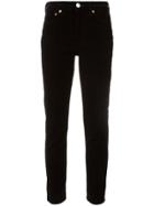 Re/done Velvet Skinny Trousers - Black