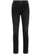 3x1 Jesse High Waisted Straight Leg Jeans - Black