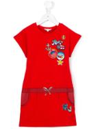 Little Marc Jacobs Badges Dress, Girl's, Size: 10 Yrs, Red