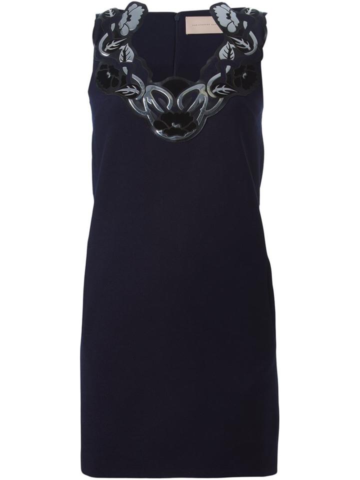 Christopher Kane Floral Applique Mini Dress